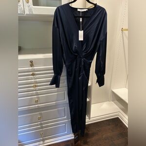 ASTR The Label Sadyra Drop Shoulder Wrap Dress